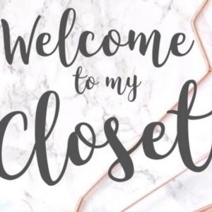 Welcome to my closet!